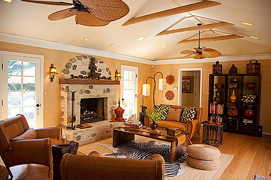 Ceiling fans move the breeze